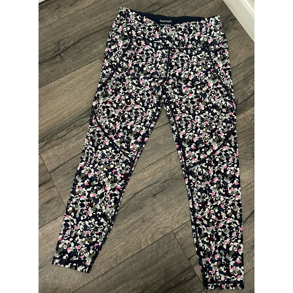 Sweaty Betty Power Leggings 7/8 length Women’s Size 8 Multicolored